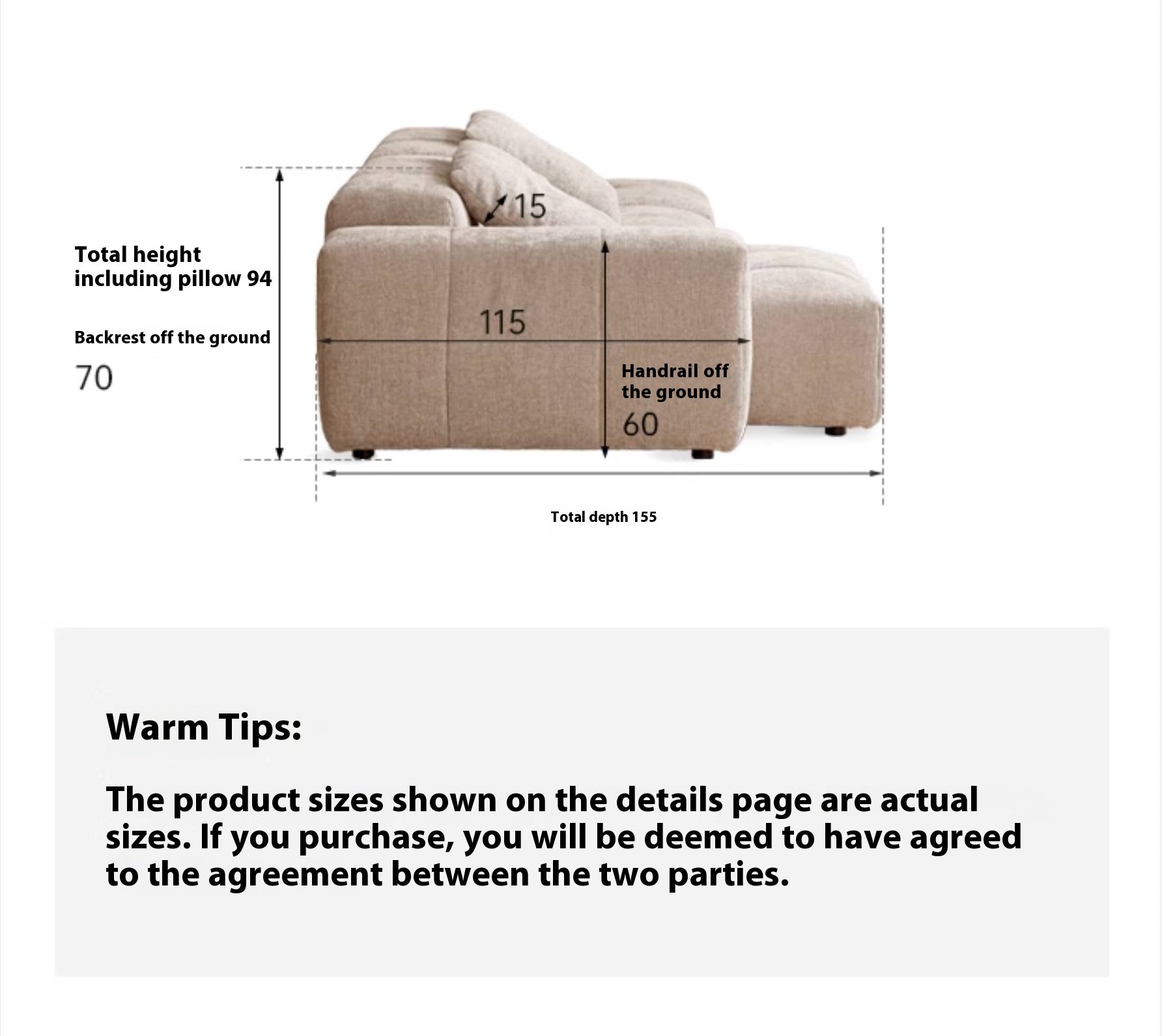 Modular Chenille Sofa – Modern Casual Free-Combination Sectional
