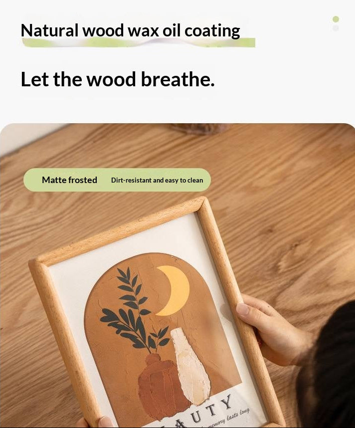 Black Walnut, Beech Solid Wood Photo Frame