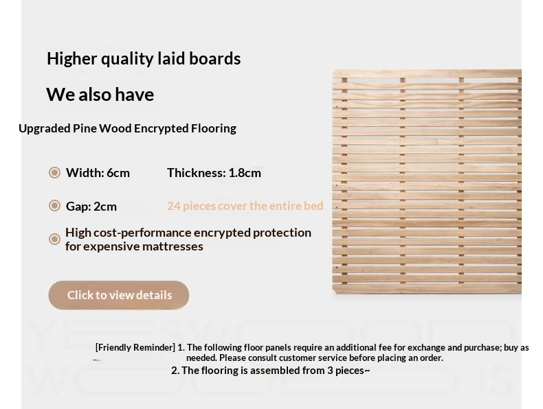 Oak Solid Wood Box Bed — Italian Light Luxury with Soft Genuine leather Backrest