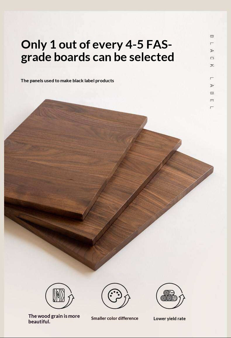 Black Walnut Solid Wood Rock Plate Wine Sideboard