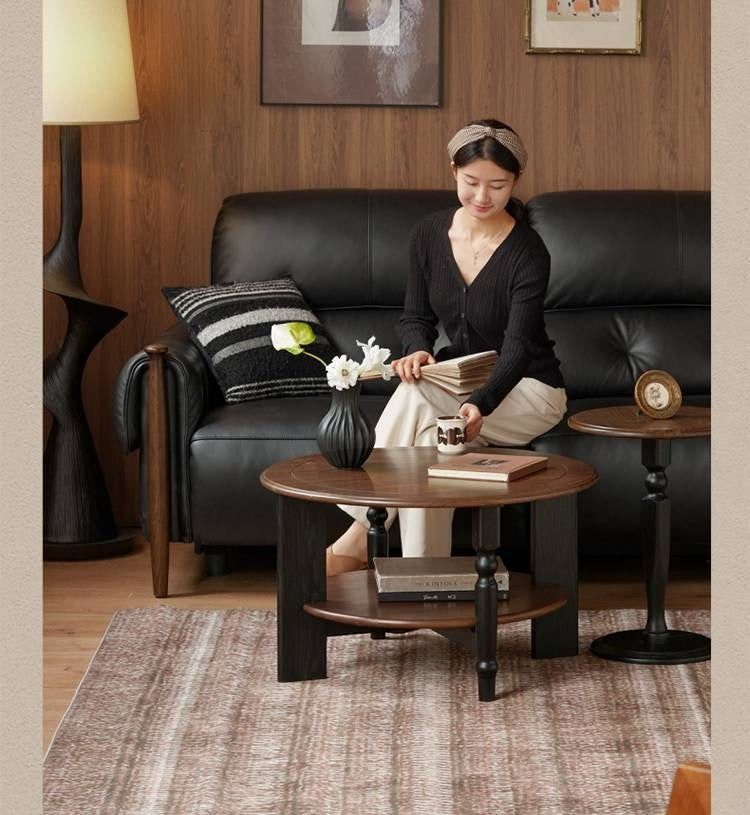 Black Walnut Solid Wood American Retro Coffee Table