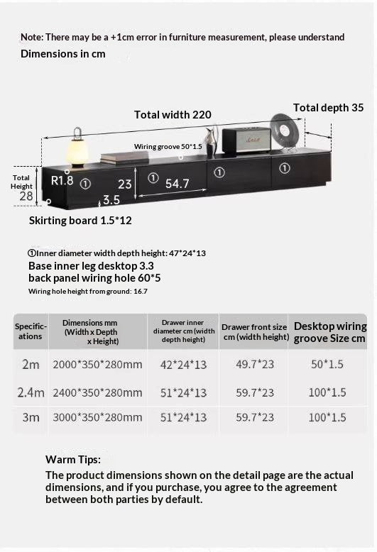 Solid RubberWood Floor Storage TV Cabinet.