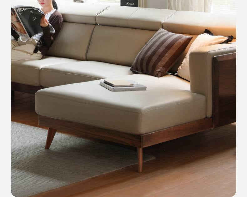 Ash, Oak, Black Walnut Solid Wood Fabric Footstool-