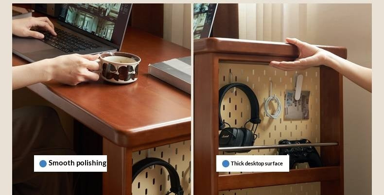 Poplar Solid Wood Antique Style Office Desk