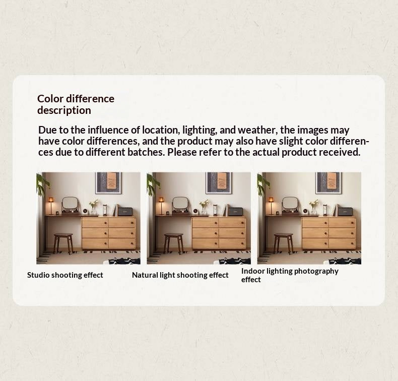 Beech Solid Wood Antique Style Vanity Table