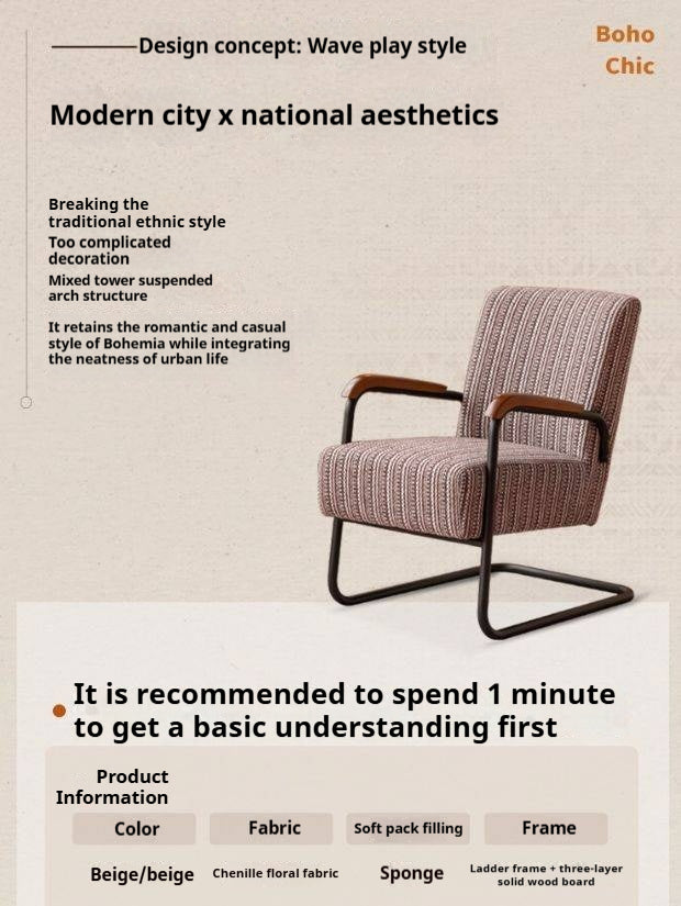 Fabric Bow armChair – Antique Style