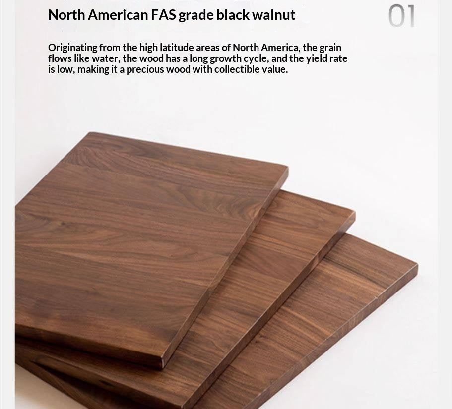 Set 4 pcs Black Walnut, White Ash, Oak Solid Wood Dining Chair