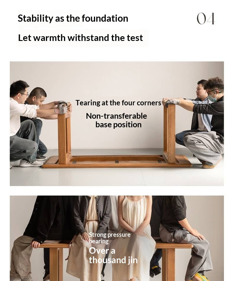 White Oak Solid Wood Antique Rectangular Dining Table