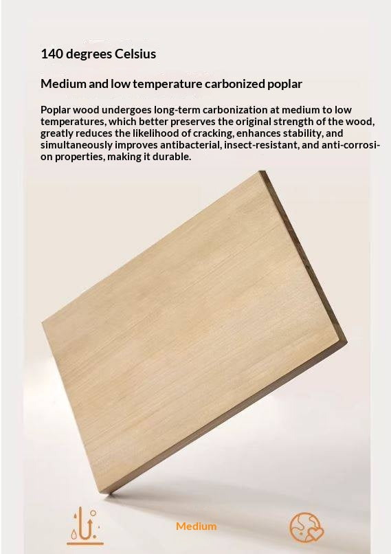 Poplar Solid Wood Retro Floor TV Cabinet.