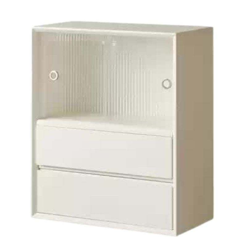 Rubber Solid Wood Cream Style Bookcase.