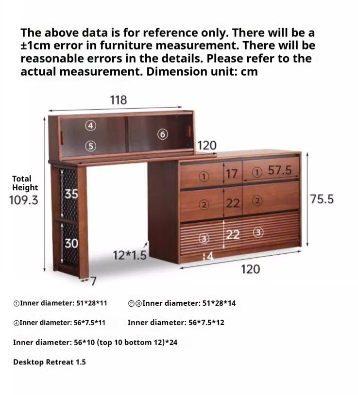 Tulipwood Solid Wood Vanity Table.