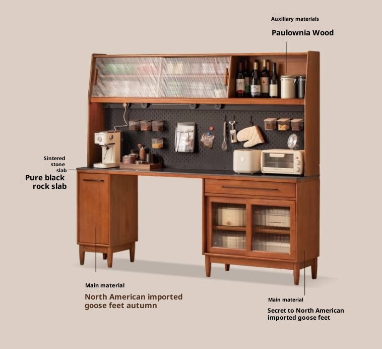 Tulipwood Solid Wood Antique Style Sideboard