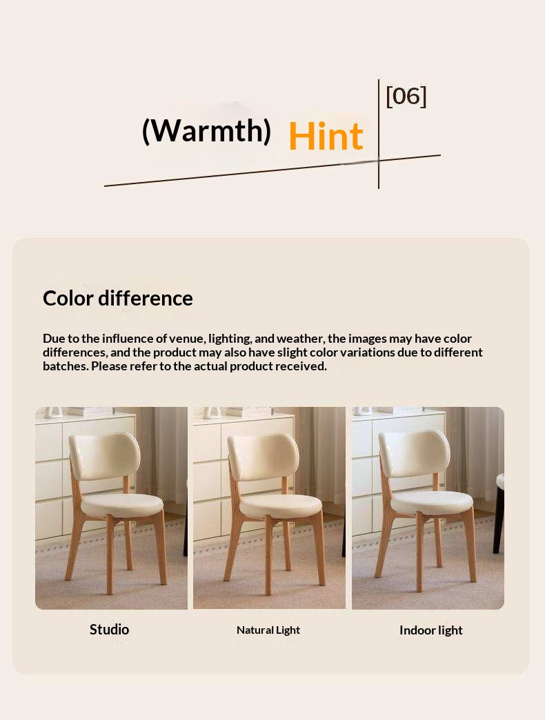 Oak Solid Wood Modern Velvet Soft Makeup Stool