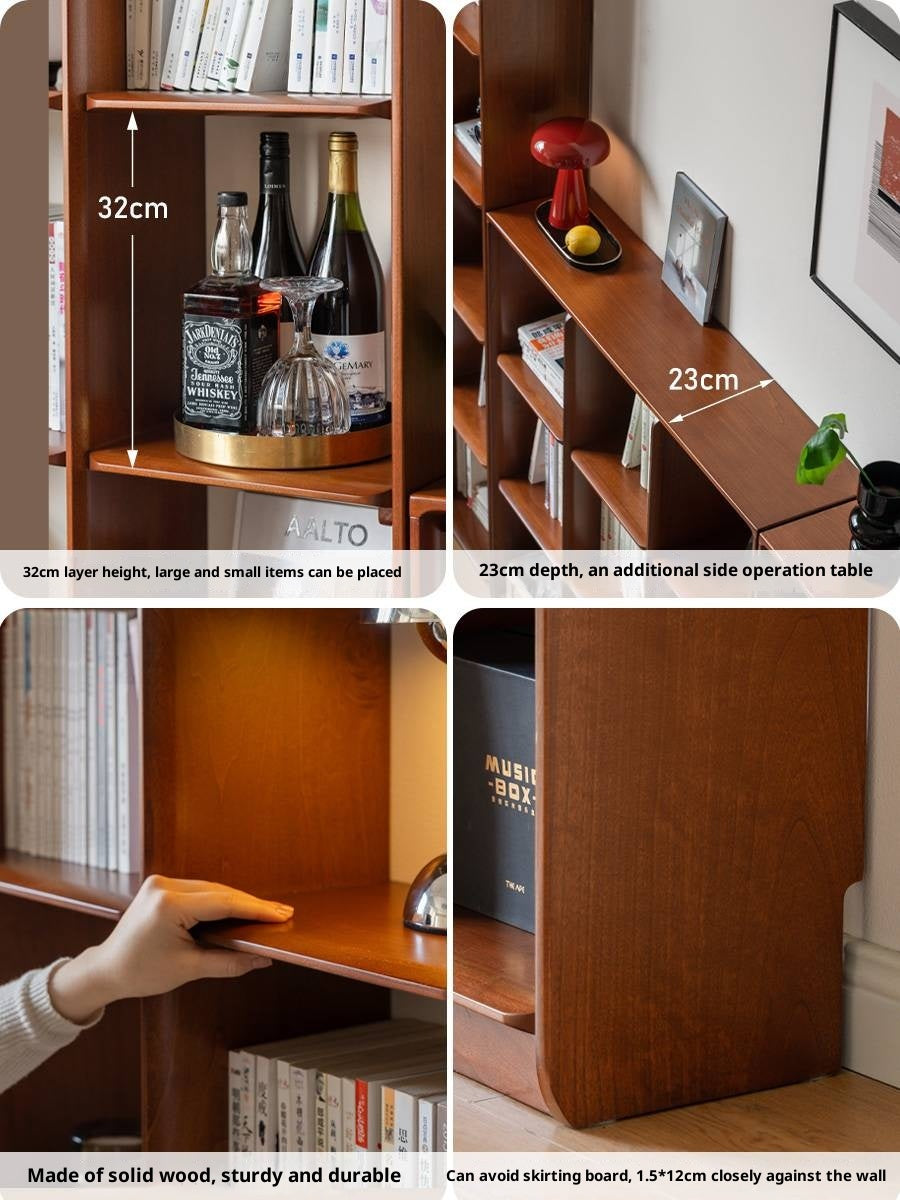 Poplar Solid Wood Antique Style Bookcase