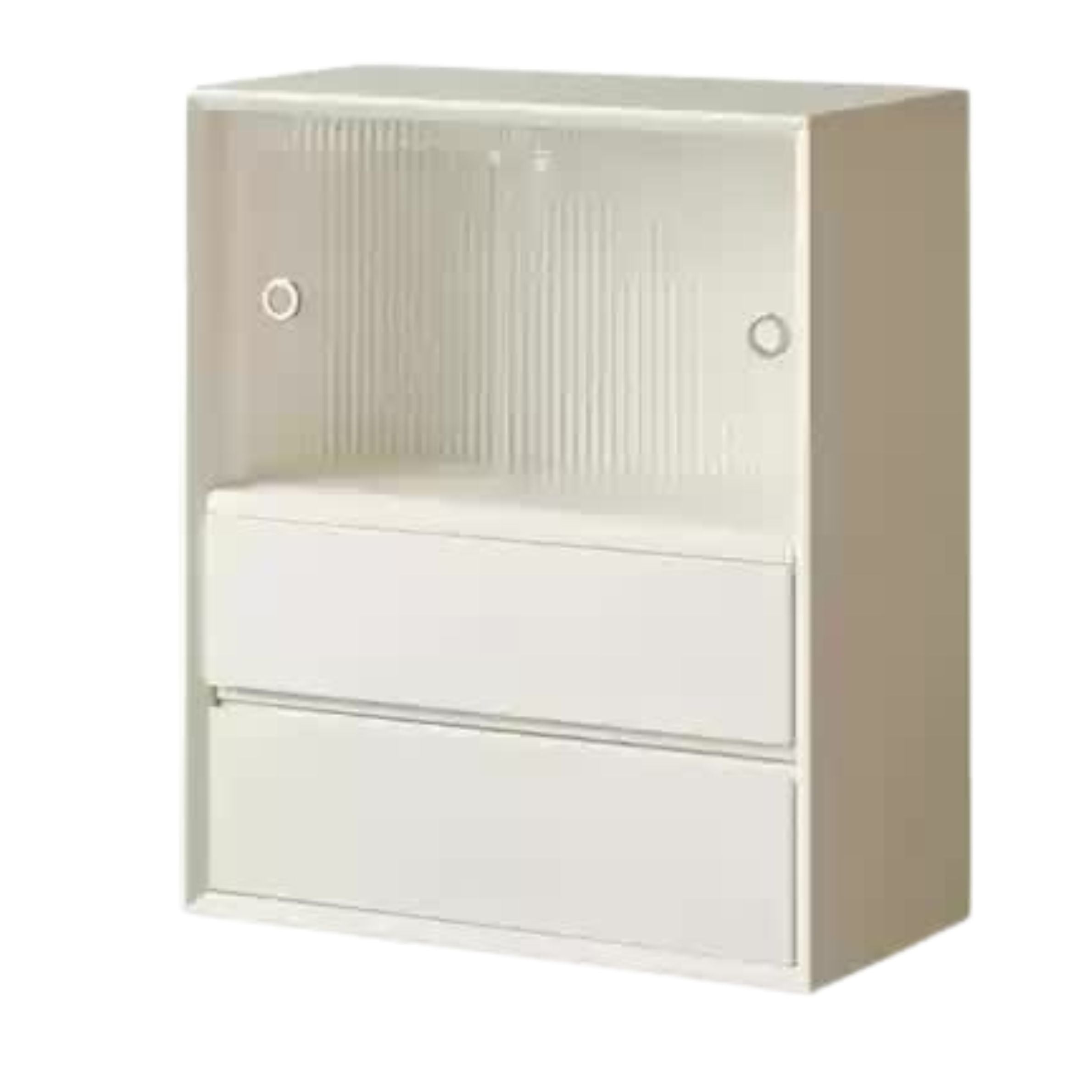 Rubber Solid Wood Cream Style Bookcase.