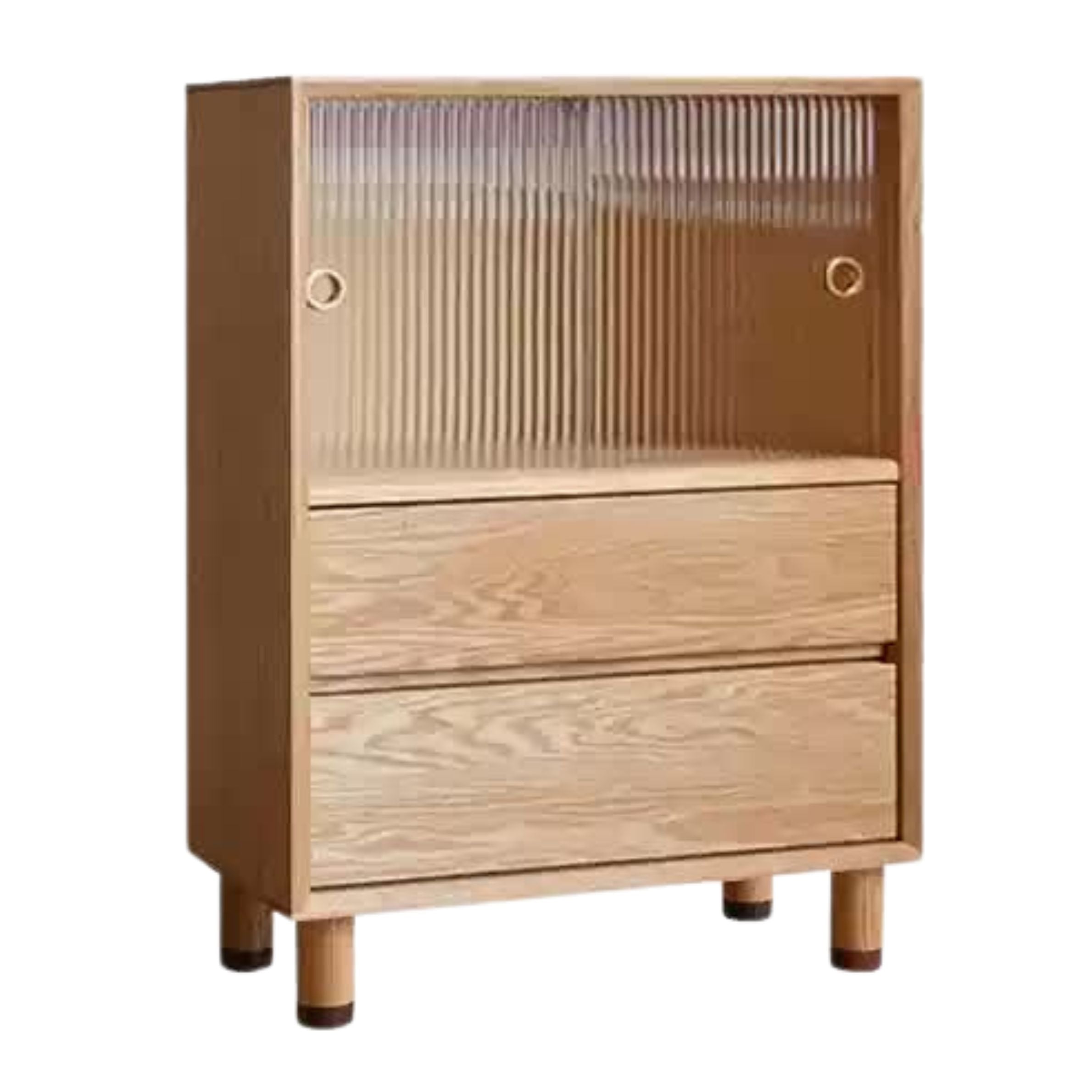 Oak Solid Wood Modern Creative Bookcase
