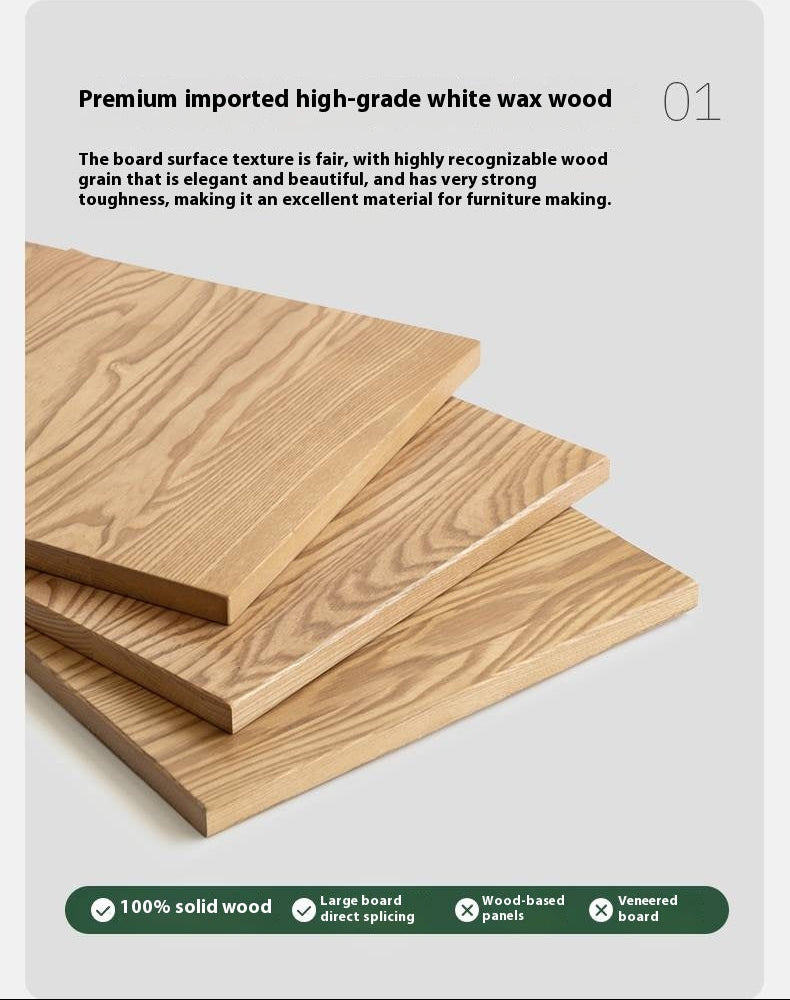 Ash Solid Wood Modern Nightstand