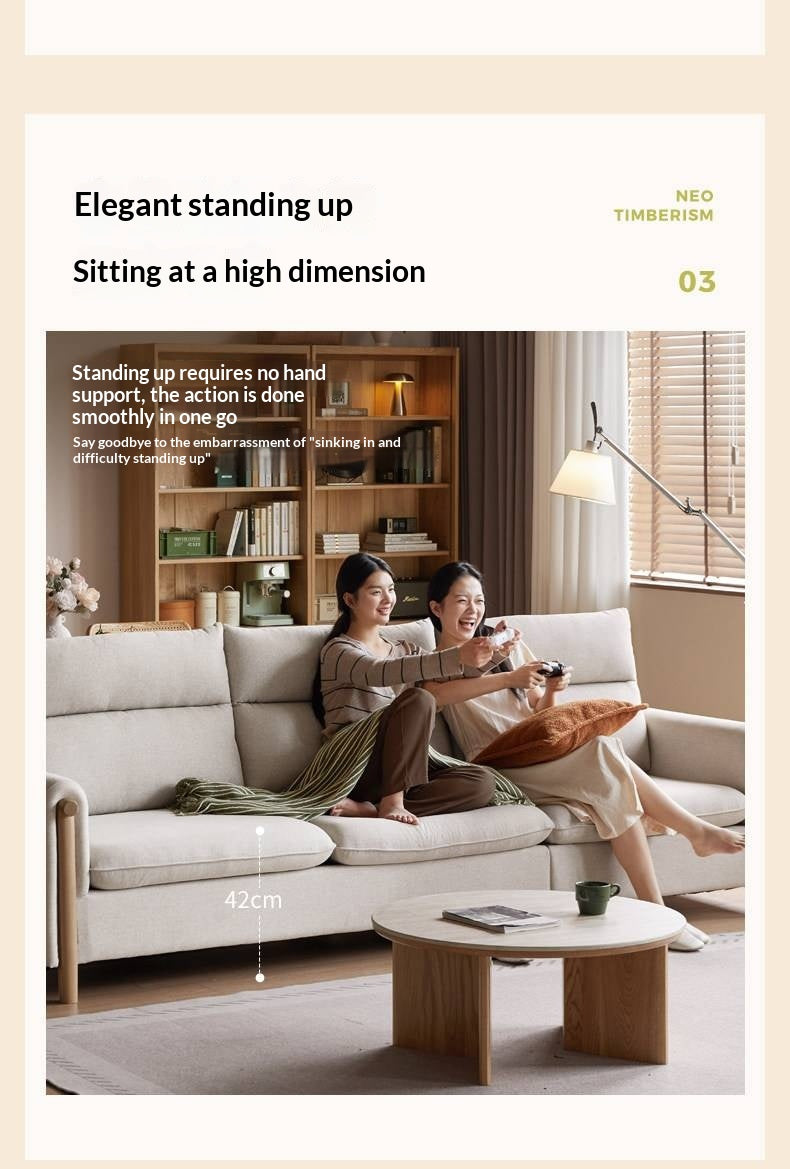 Fabric Contemporary Sectional Sofa with Relaxed Seating