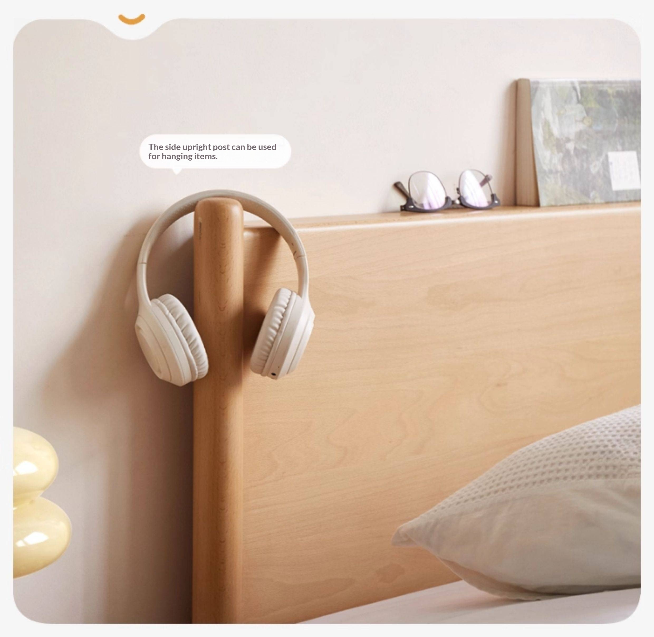 Beech Solid Wood Box Bed — Simple Design, Multi-Functional Bed