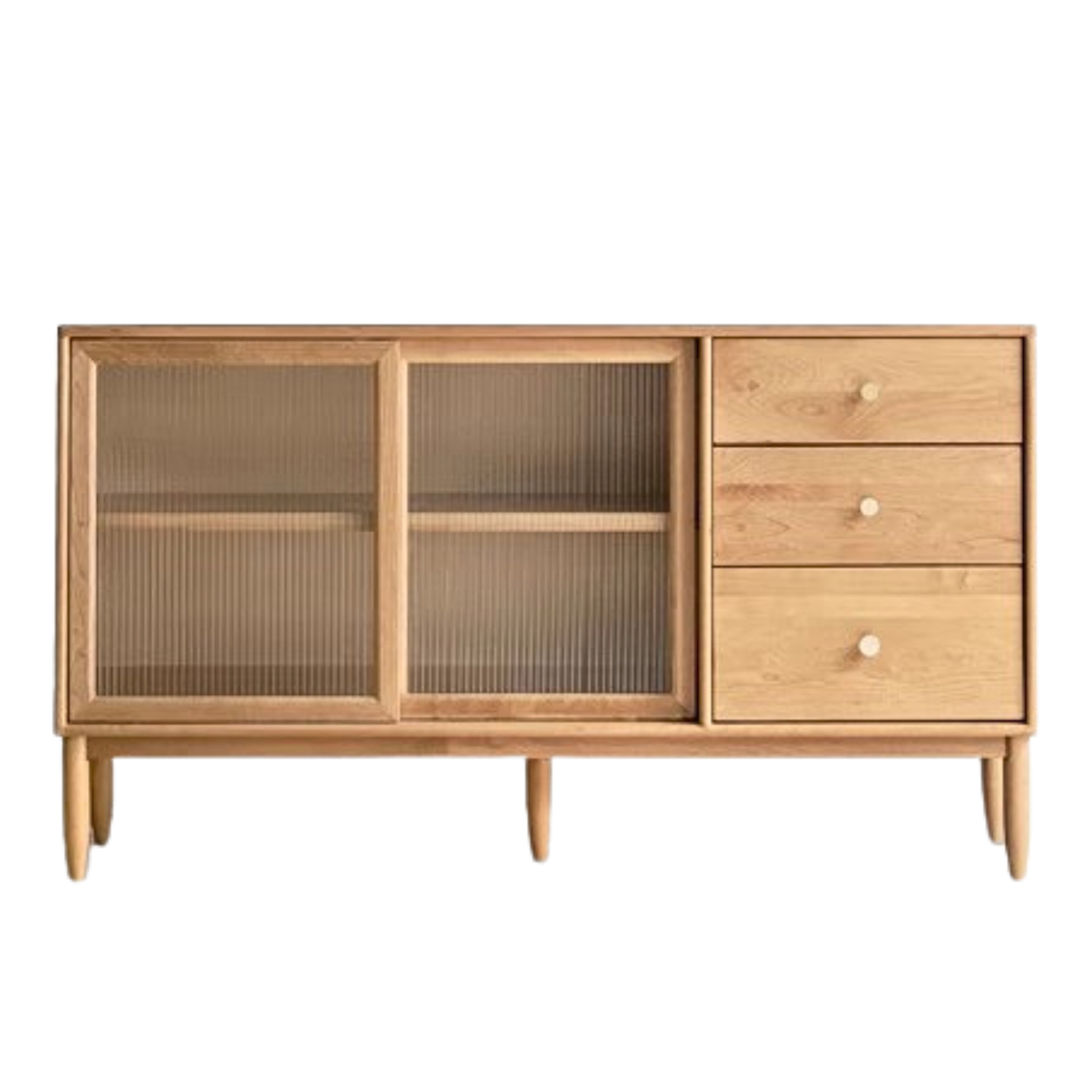 Cherry Solid Wood Sideboard High Cabinet Multi-Functional Buffet