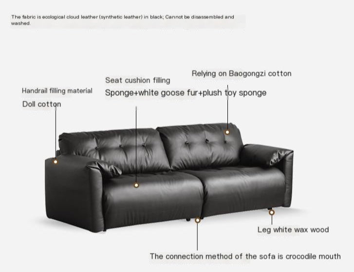 Ecological cloud leather Sofa Bed