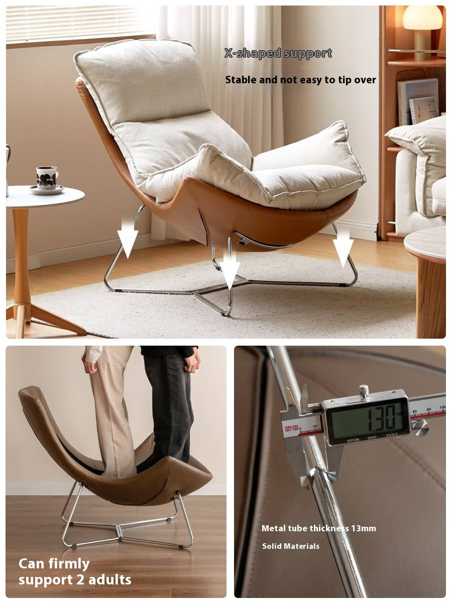Fabric Eggshell Modern Chair