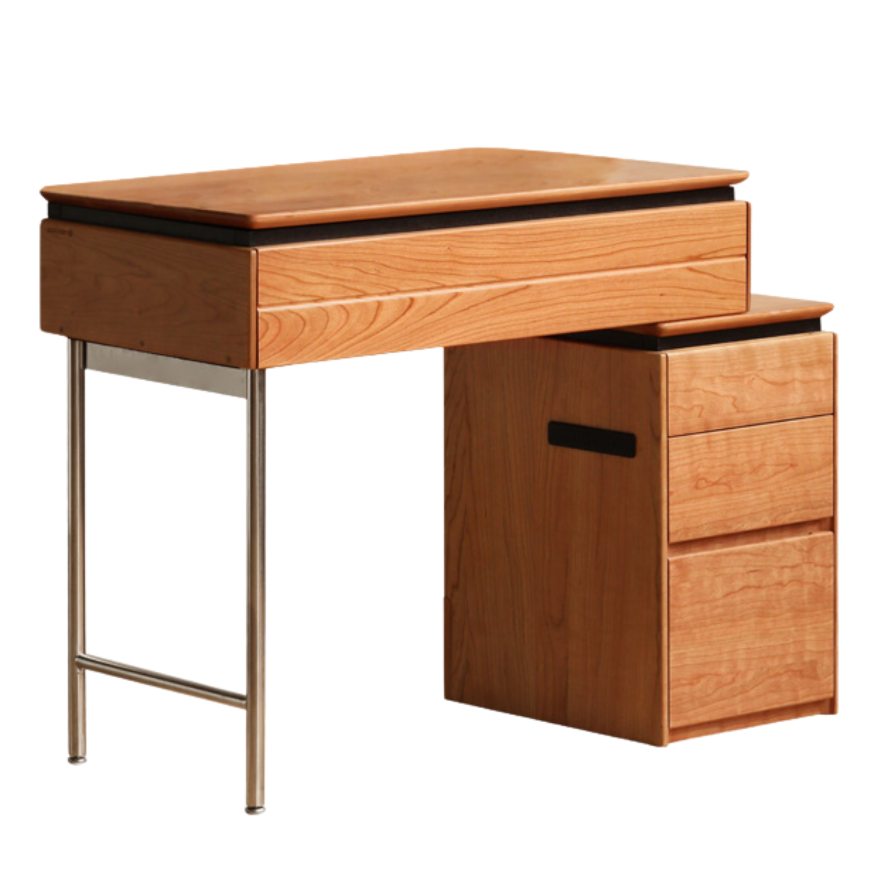 Cherry Solid Wood Retractable Dressing Table.