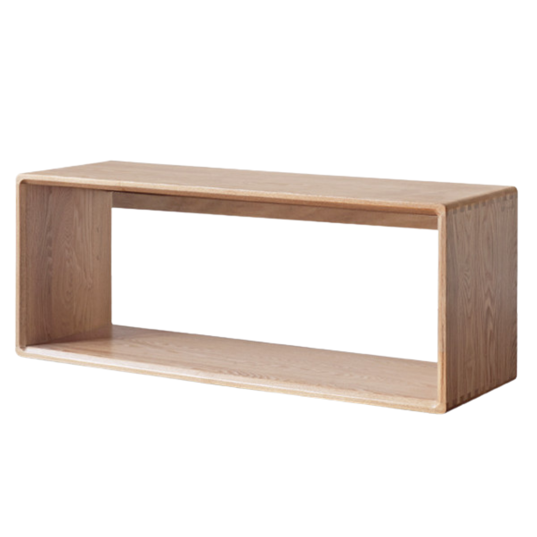 Black Walnut, Oak Solid Wood Small Combination Bookcase.