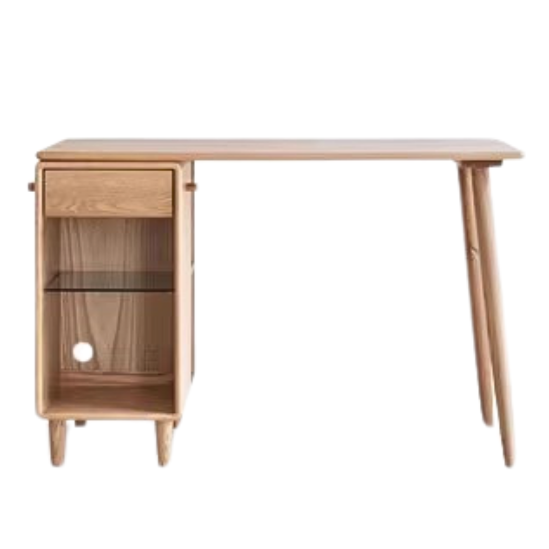 Oak, Solid Rubberwood Double Office Desk