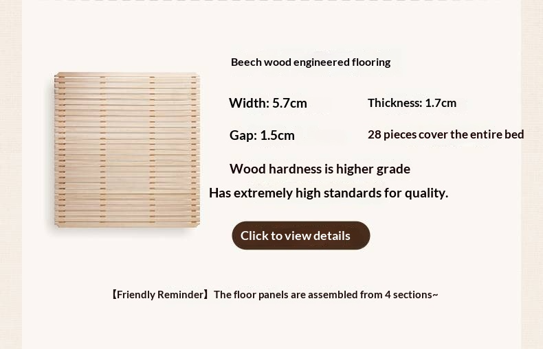 Rubberwood Solid Wood French Retro Soft Bed