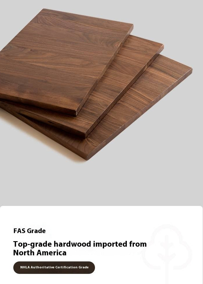 Black Walnut Solid Wood Rectangular Dining Table