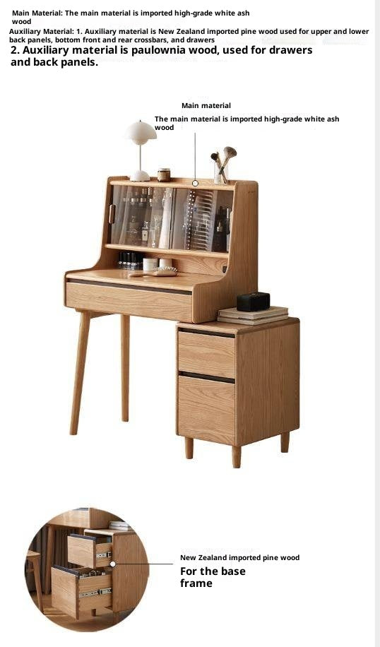 Ash Solid Wood Modern Dressing Table