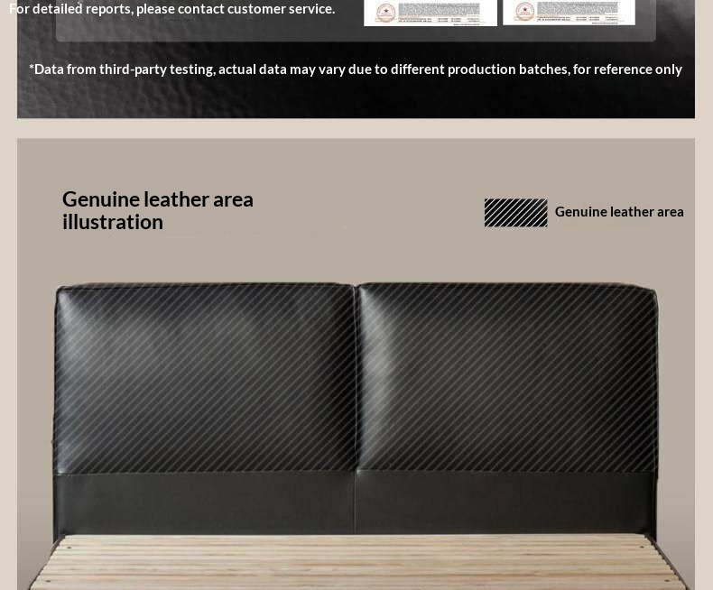 Black Walnut Solid Wood Box Bed — Italian Light Luxury, Genuine Leather Upholstered Headboard