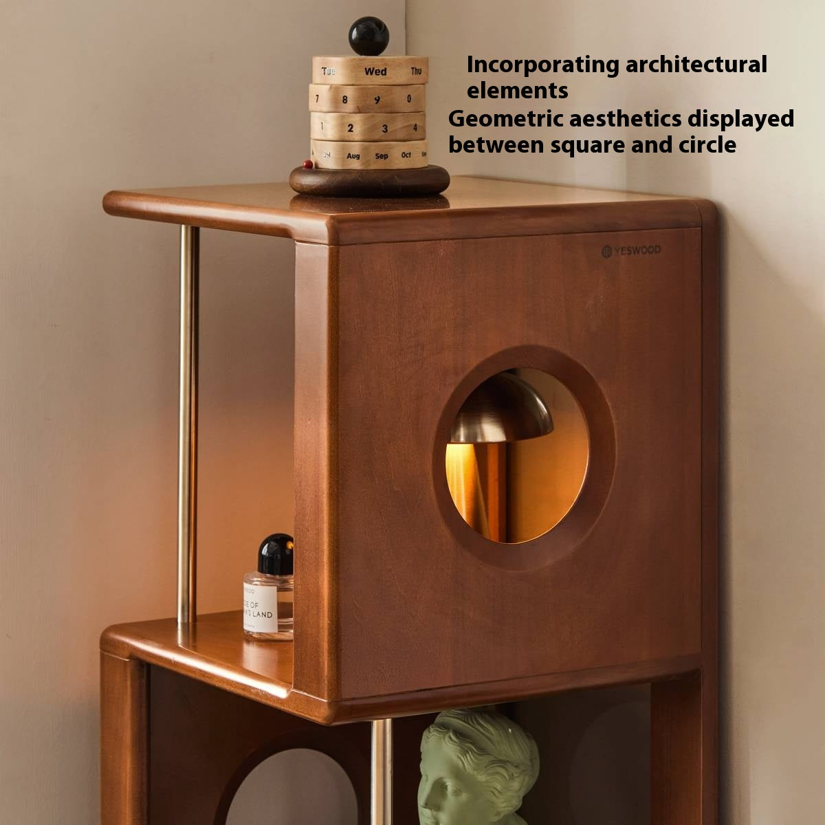 Poplar Solid Wood Antique Style Bookshelf