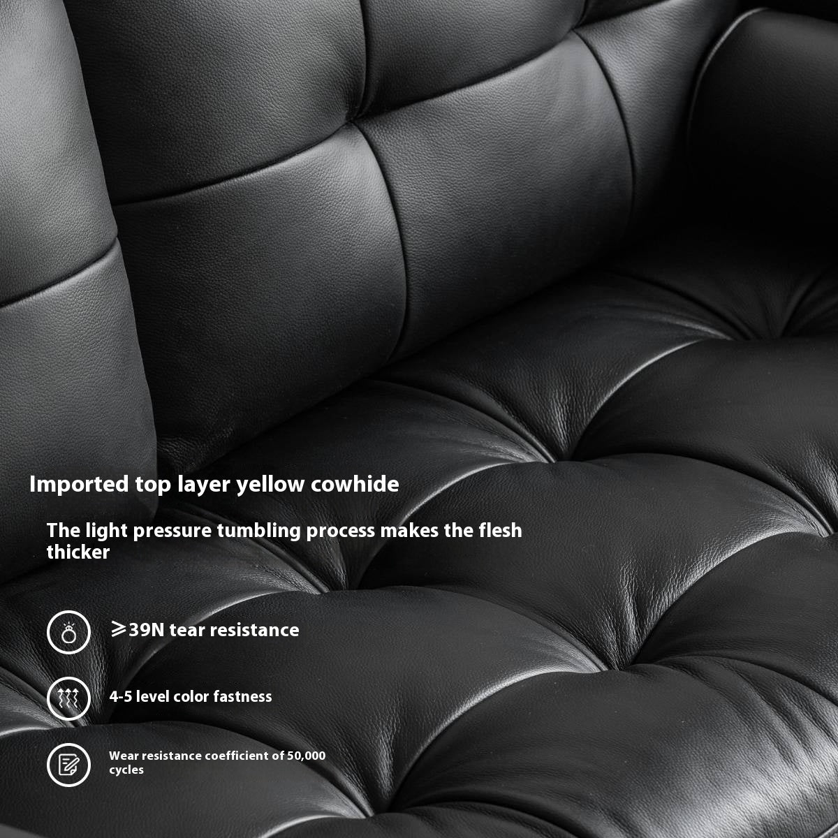 Genuine Leather Italian Luxury Sofa