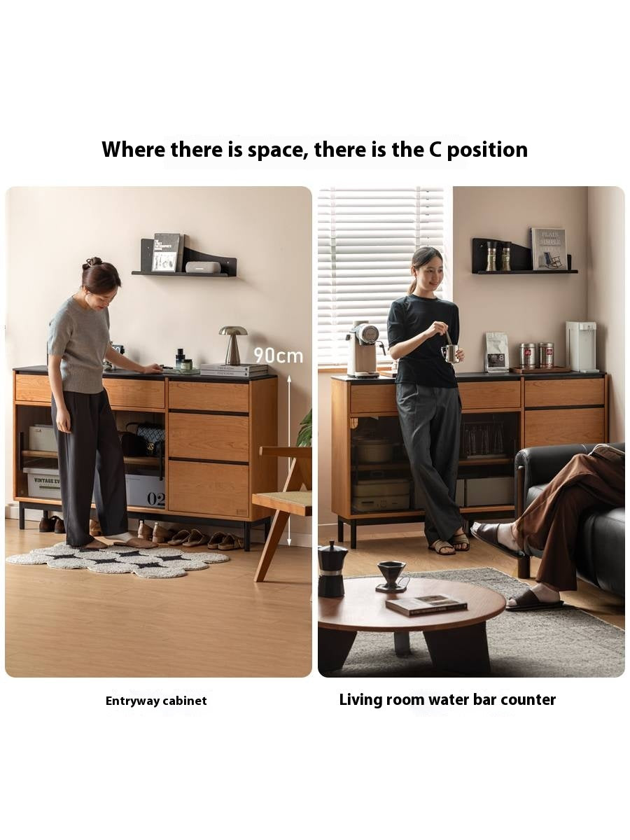 Cherry, Tulipwood Solid Wood Rock Board Dining Sideboardс