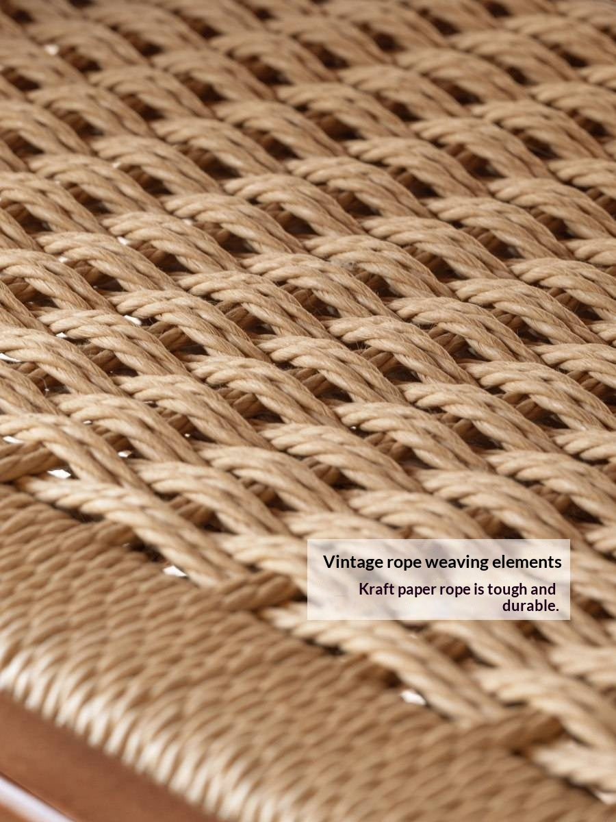 Poplar Solid Wood Coffee Table Vintage Style