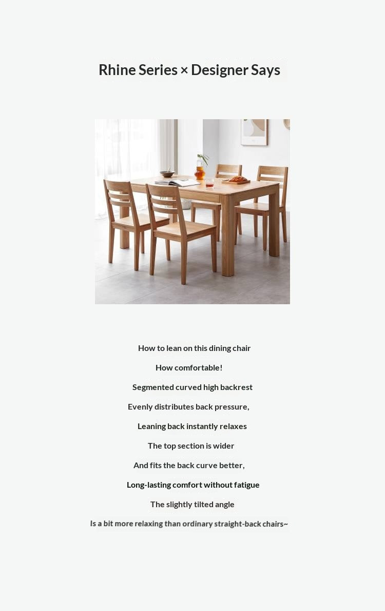 Set 4 pcs White Ash Solid Wood - Dining Chair