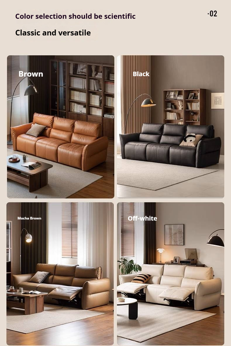 Leather Electric Luxury High Backrest Sofa,,,