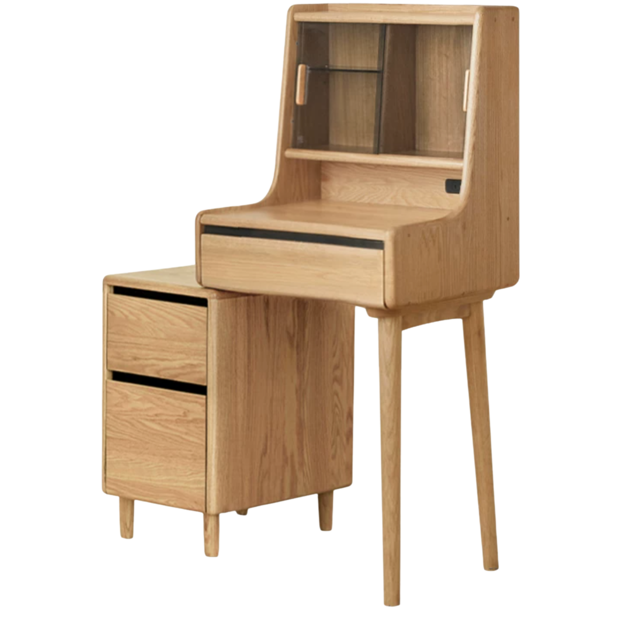 Ash Solid Wood telescopic Vanity Desk