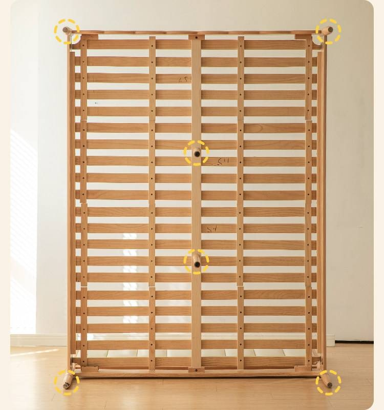 Oak, Beech Children's Bed — Simple Design with Soft-Padded Headboard