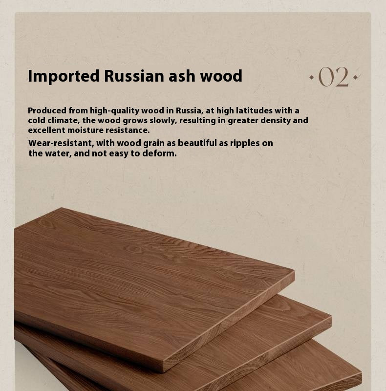 Ash Solid Wood French Retro Side Cabinet.