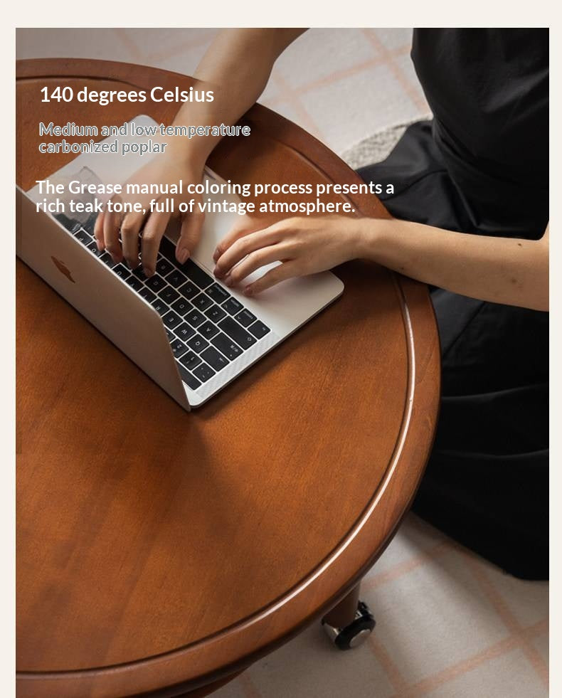 Poplar Solid Wood Antique Style Coffee Table