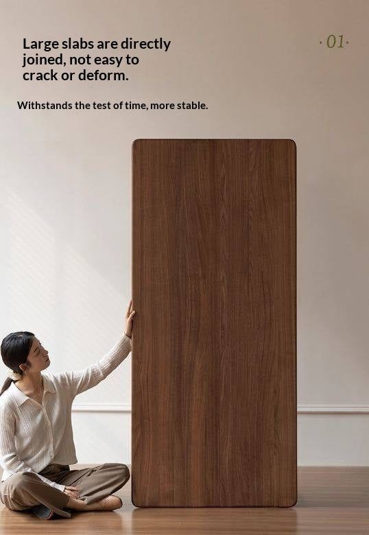 Black Walnut Solid Wood American Retro Style Dining Table