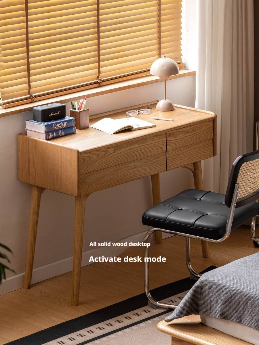 Oak Solid Wood Modern Minimalist Multifunctional Dressing Table