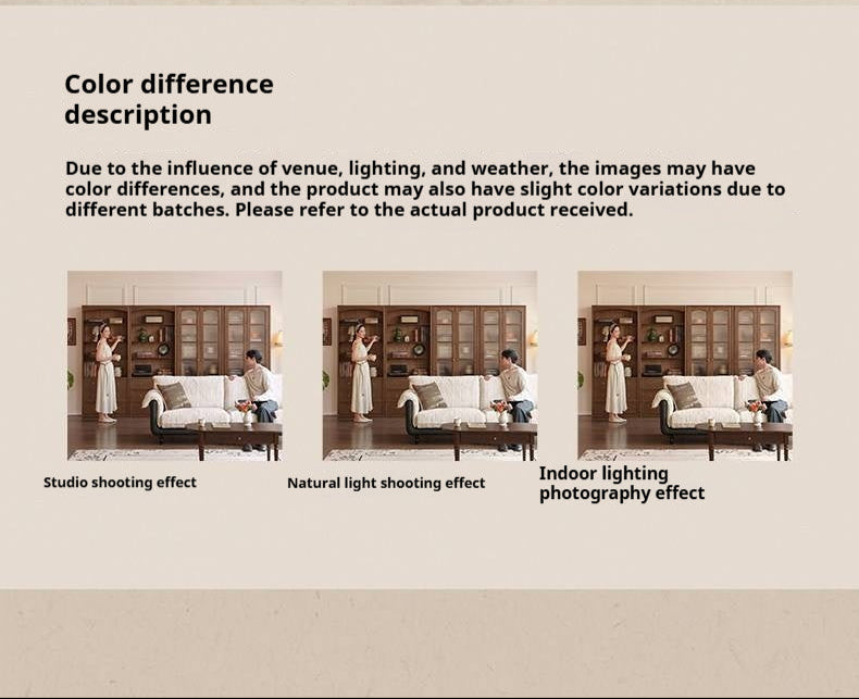 Black Walnut Solid Wood Bookshelf and Display Cabinet with Vintage French Profile