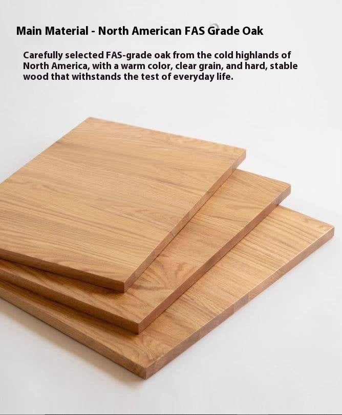 Solid Rubberwood, Oak Solid Wood Square Dining Table