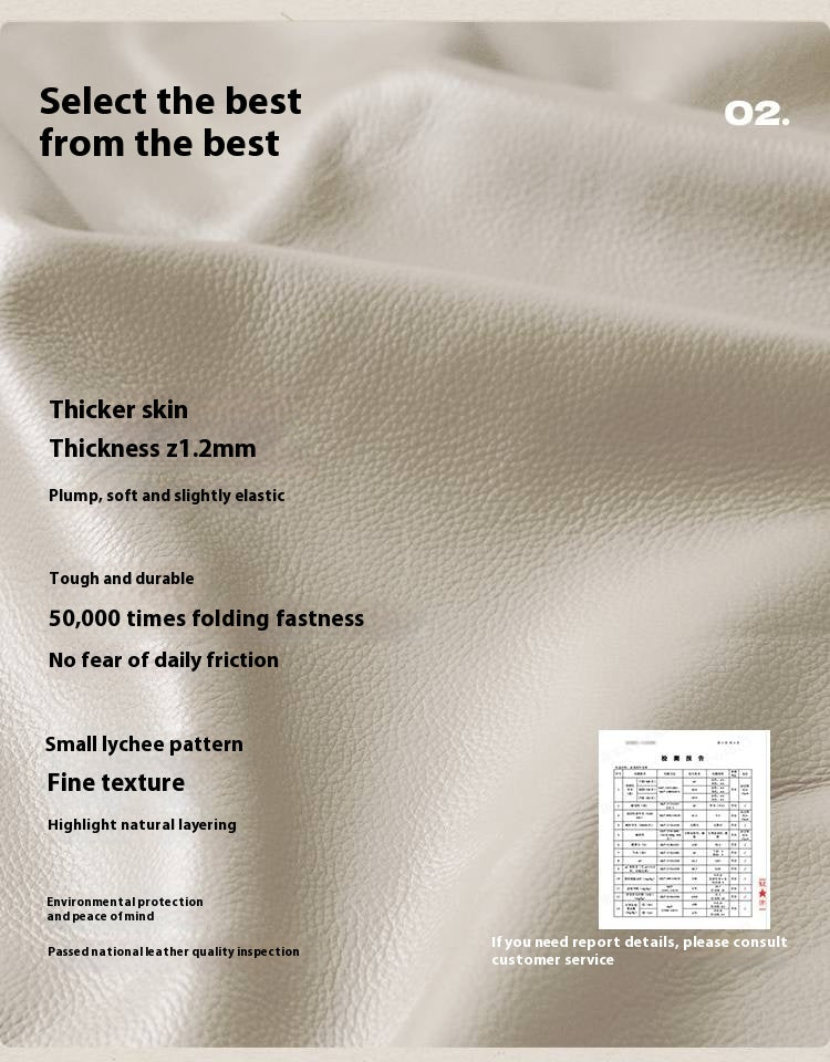 Black Walnut, Oak Solid Wood Genuine Leather Sofa Italian-Inspired