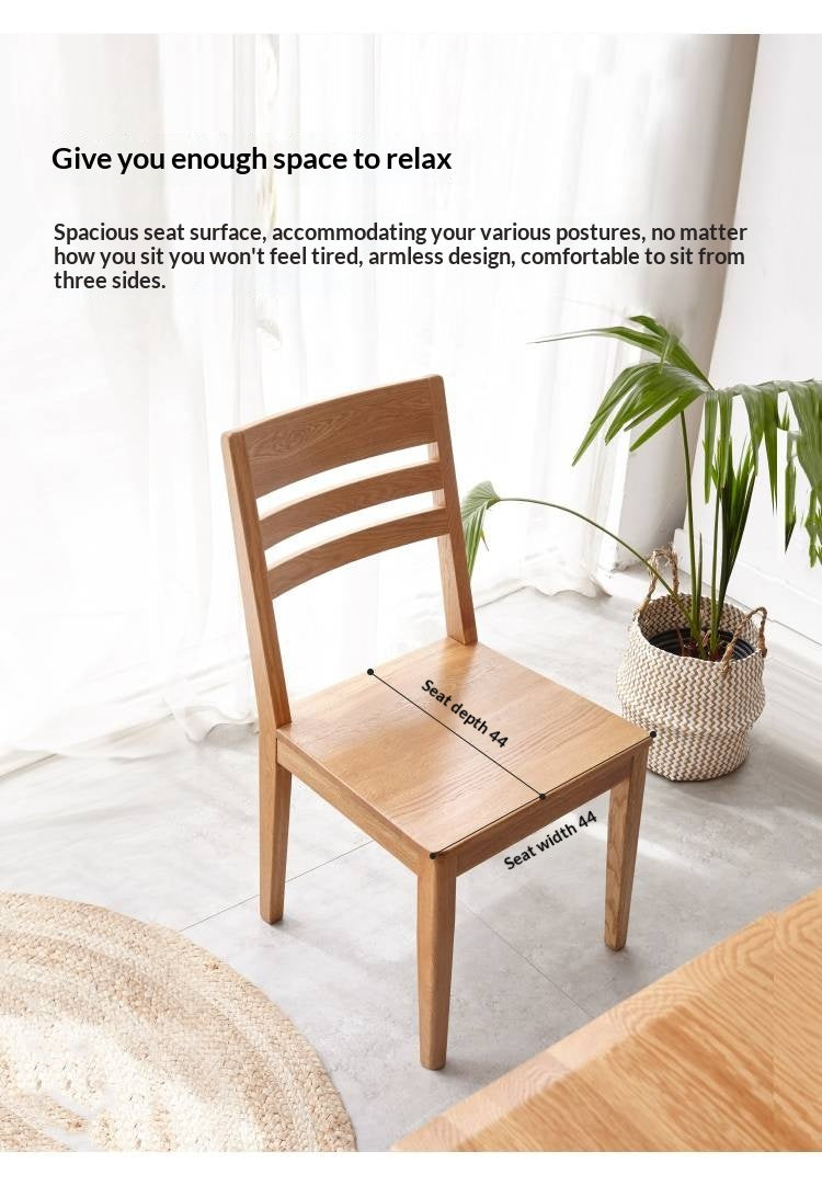 Set 4 pcs White Ash Solid Wood - Dining Chair