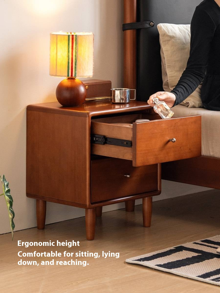 Poplar Solid Wood Antique Style Nightstand.